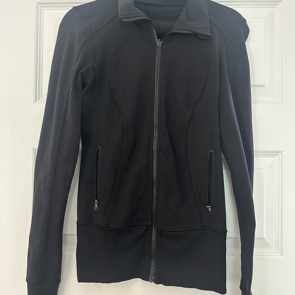Lululemon Daily Practice Jacket black sz 4